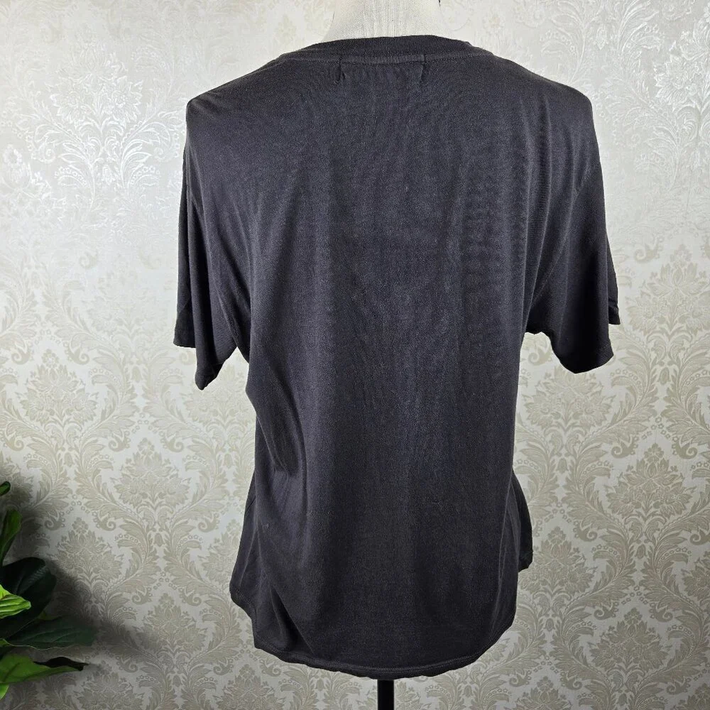 Daydreamer by Free People Size Small Gray Rolling Stones Tshirt Short Sleeve